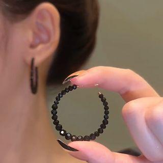 Faux Crystal Hoop Earring (various Designs)