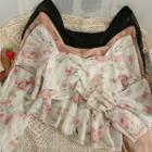 Asymmetrical Slim-fit Printed Crop Top