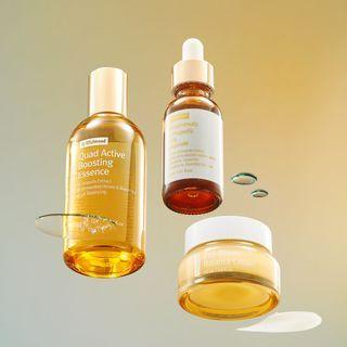 By Wishtrend - Bundle: Quad Active Boosting Essence + Polyphenols In Propolis 15% Ampoule + Pro-biome Balance Cream 3 Pcs