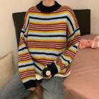 Long-sleeve Striped Loose-fit Sweater