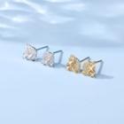 Planet Rhinestone Sterling Silver Earring