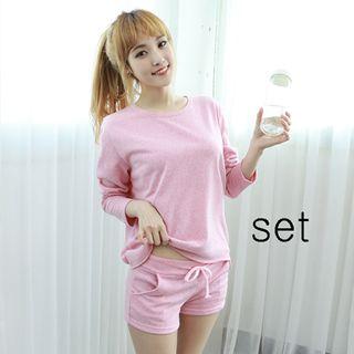 Set: Crewneck T-shirt + Sweat Shorts