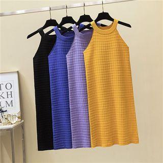 Halter-neck Knit Dress