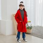 Family Matching Hooded Buttoned Coat