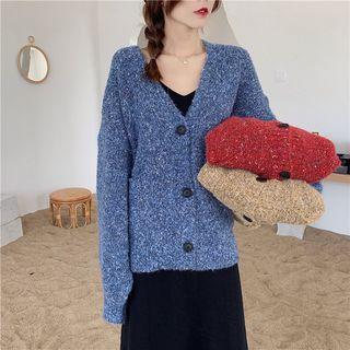 M Lange Cardigan / Spaghetti Strap Midi Shift Dress