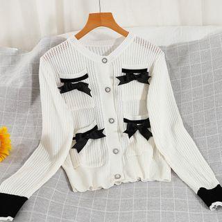 Ribbon Accent Cardigan