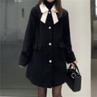 Button-up Coat Black - One Size