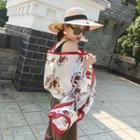Floral Print Sun Protection Scarf