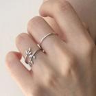 925 Sterling Silver Branches Open Ring E32 - Ring - Leaf - One Size