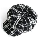 Tweed Plaid Newsboy Cap