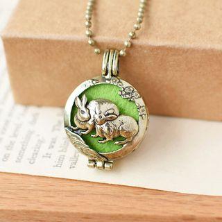 Rabbit Aromatherapy Locket Necklace