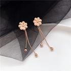 Flower Fringed Earring 1 Pair - Tangerine - One Size