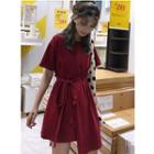 Asymmetric Short-sleeve T-shirt Dress