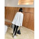 Slit-side Loose-fit Napped T-shirt