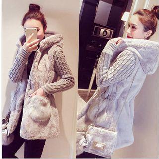Hooded Fluffy Coat