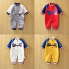 Applique Raglan One-piece