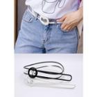 Hoop-buckle Transparent Belt