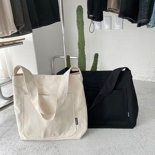 Pocket-trim Shopper Bag