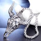 Bull Head Pendant Without Chain - Pendant - Silver - One Size