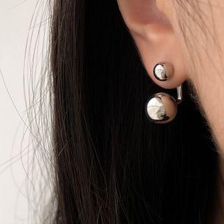 Polished Alloy Swing Earring 1 Pair - Silver - One Size
