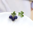 Blueberry Ear Stud / Clip On Earring