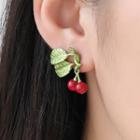 Cherry Alloy Fringed Earring