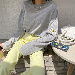 Smiley-patched Boxy T-shirt