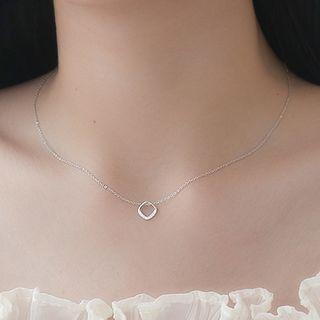 925 Sterling Silver Pendant Necklace Necklace - Rhombus - One Size