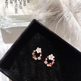 Flower Embellished Earring