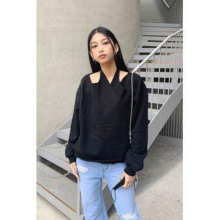 Halter Layered Sweatshirt