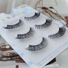 Set Of 3: False Eyelashes (df21) Black - One Size