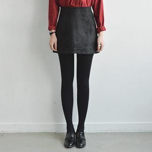 Faux-suede Mini Skirt