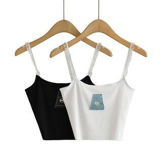 Denim Applique Camisole Top