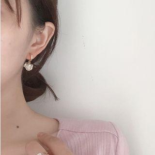Faux Crystal Dangle Earring 1 Pair - Gold -