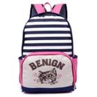 Cat Print Canvas Backpack