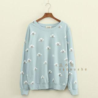 Cloud Print Pullover