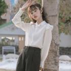 Bow Detail Ruffle Shirt