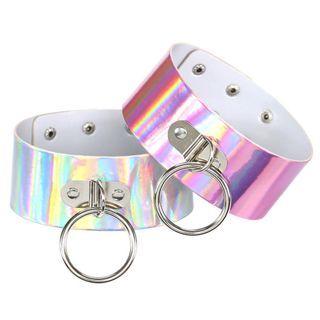 Ring Accent Holographic Choker