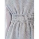 Plus Size Contrast-sleeve Peplum Top
