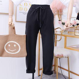 Rhinestone-side Harem Pants