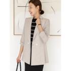 Double-breasted Tab-sleeve Blazer