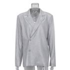 Long-sleeve V-neck Sequin Blazer