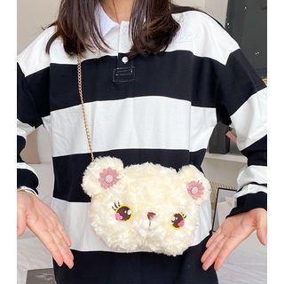 Furry Cartoon Bear Crossbody Bag