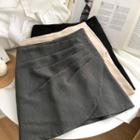 Ruched High-waist A-line Skirt