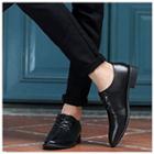 Faux Leather Chunky Heel Oxfords