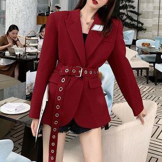 Buckled Blazer Red - One Size