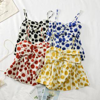 Dotted Peplum Top