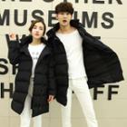 Couple Matching Embroidered Hooded Padded Coat