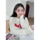 Cr Me Letter Crop Sweater