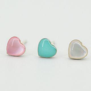 Heart Sterling Silver Earrings